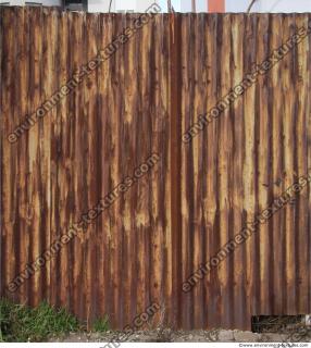 Photo Texture of Metal Corrugated Plates Rusted